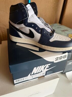 Nike Men’s High-Top Sneakers in Navy, White, and Black